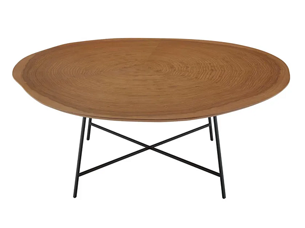 Round wood veneer coffee table LIGNE ROSET Alburni 19960350 factory LIGNE ROSET from Italy. Foto №1