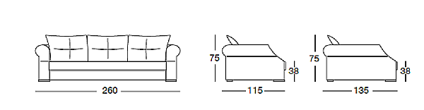 Couch LONGHI (F.LLI LONGHI) W 516