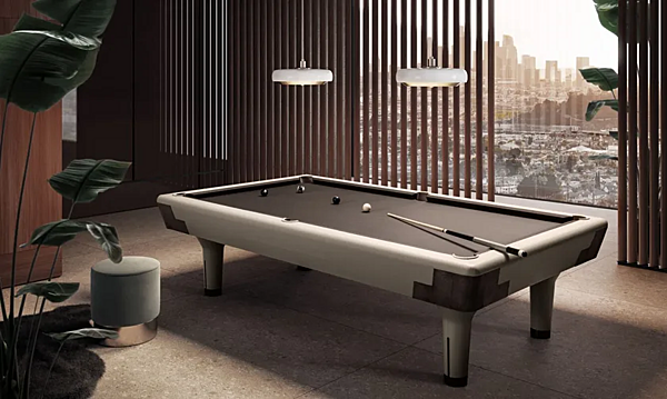 Leather Covered Solid Wood Pool Table Roger i 4 Mariani factory i 4 Mariani from Italy. Foto №2