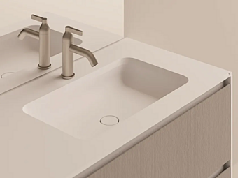 Undermount rectangular solid surface washbasin AGAPE Undici Undermount rectangular solid surface washbasin AGAPE Undici factory Agape from Italy