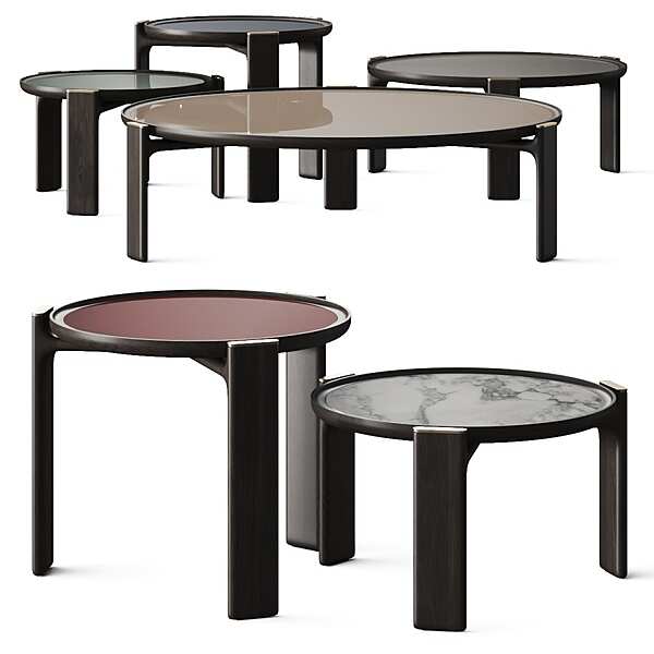 Coffee table POLTRONA FRAU Duo Low table factory POLTRONA FRAU from Italy. Foto №5