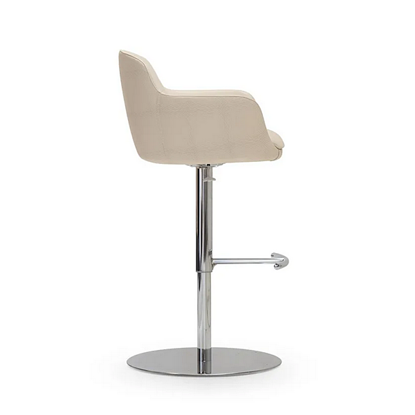 Height Adjustable Upholstered Leather Stool Kowloon FORMITALIA factory FORMITALIA from Italy. Foto №4