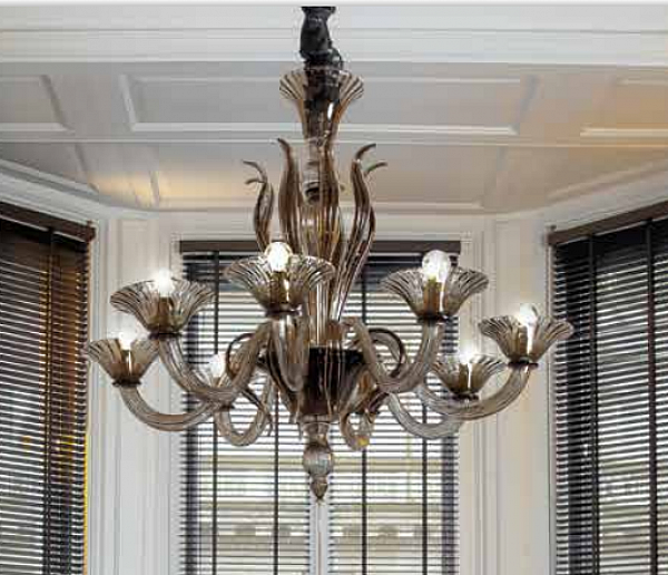 Chandelier SYLCOM 1430/8 factory SYLCOM from Italy. Foto №1