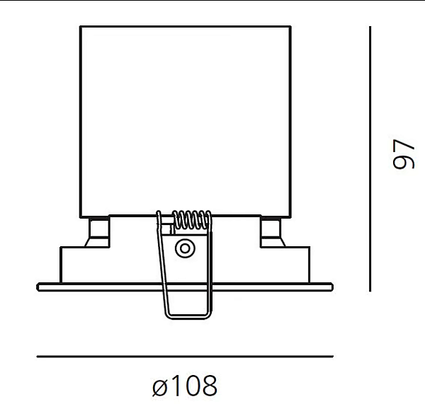 Recessed LED Adjustable Aluminium Spotlight Artemide Parabola factory Artemide from Italy. Foto №8