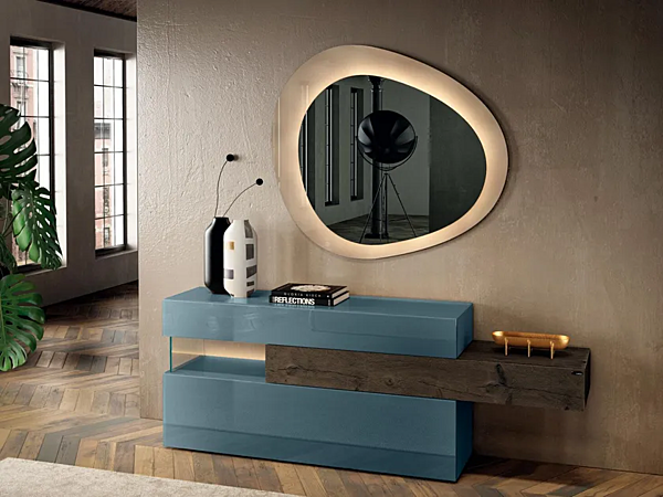 Glass chest of drawers LAGO 36E8 2134 2134 factory LAGO from Italy. Foto №1