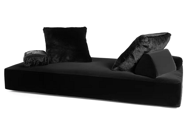Two-seater fabric sofa with soft back Edra Sherazade factory EDRA from Italy. Foto №2