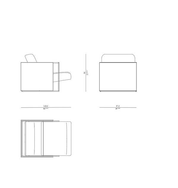 Armchair ROSSATO RHC-21 factory ROSSATO from Italy. Foto №9