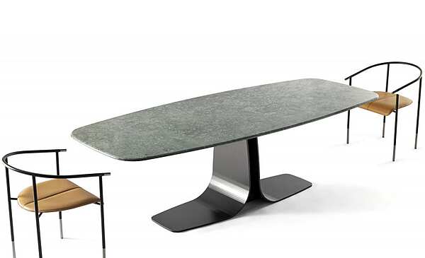 Rectangular marble table FASEM Alan factory FASEM from Italy. Foto №2