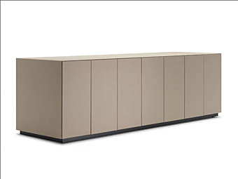 Low office storage unit POLTRONA FRAU C E O Cube Cabinet factory POLTRONA FRAU from Italy