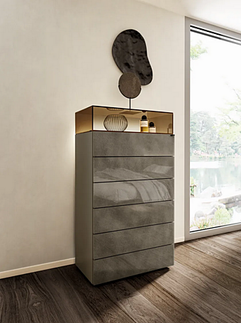 Glass chest of drawers LAGO 36E8 collection 1905