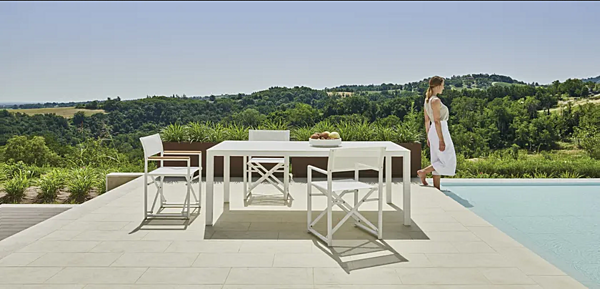 Rectangular garden table made of powder-coated aluminum VARASCHIN Victor 3900, 3867, 3868, 3901 factory VARASCHIN from Italy. Foto №2