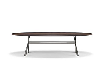 Oval wooden dining table Gatwick Molteni & C Oval wooden dining table Gatwick Molteni & C factory Molteni & C.(+VITRA) from Italy
