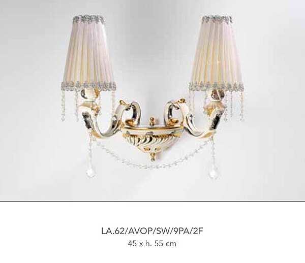 Sconce LORENZON (F.LLI LORENZON) LA.62/AVOP/SW/9PA/2F factory LORENZON (F.LLI LORENZON) from Italy. Foto №1