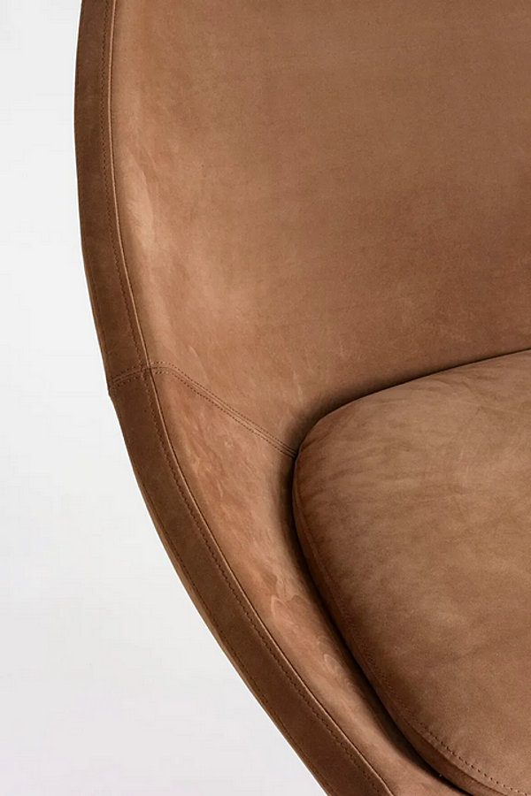 Leather armchair with headrest Potocco Cut 910 PLG 910/PLG factory POTOCCO from Italy. Foto №3