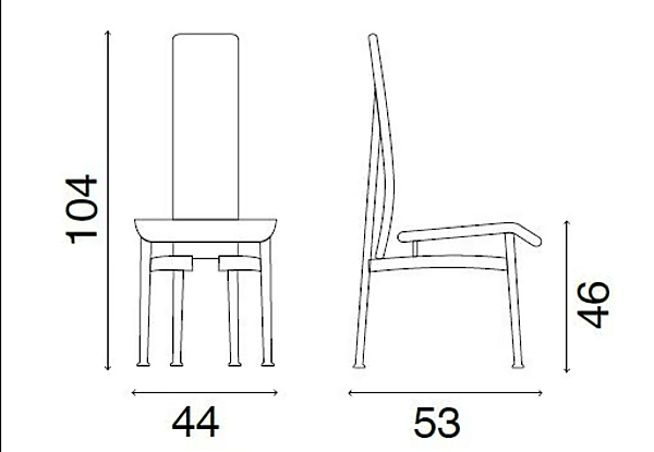 High Back Tanned Leather Chair FASEM S44 factory FASEM from Italy. Foto №9