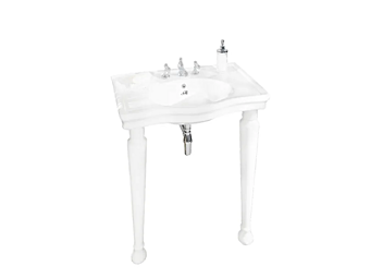 Porcelain console washbasin Coventry Gentry Home factory Gentry Home from Italy