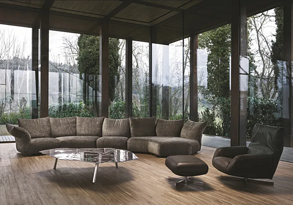 Sectional fabric sofa Edra Standard Collection factory EDRA from Italy. Foto №5