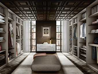Sectional walk-in wardrobe outfit 1181 LAGO Sectional walk-in wardrobe outfit 1181 LAGO factory LAGO from Italy