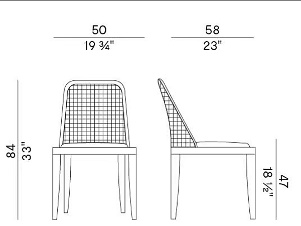 Ash Chair with Upholstered Back Potocco Grace 834 834 factory POTOCCO from Italy. Foto №5