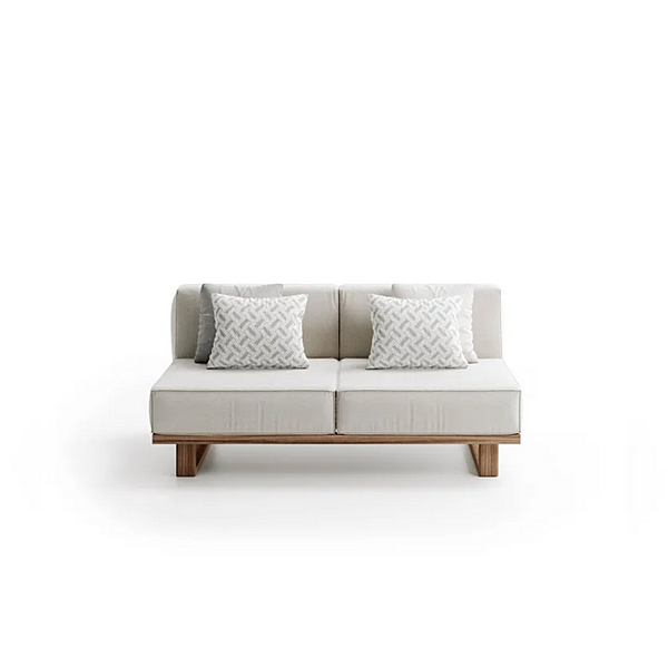 2-Seater Garden Sofa in Fabric and Teak Atmosphera 9 Zero 9.0.M1.MC factory ATMOSPHERA from Italy. Foto №12