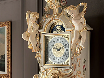 Pendulum Clock Solid Wood Modenese Luxury Interiors 11603 factory MODENESE GASTONE from Italy