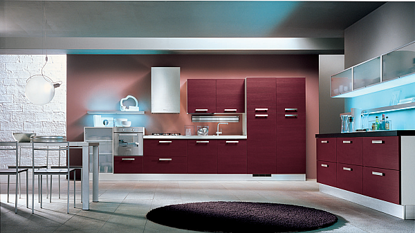 Kitchen HOME CUCINE Frontali finitura Rubino factory HOME CUCINE from Italy. Foto №1