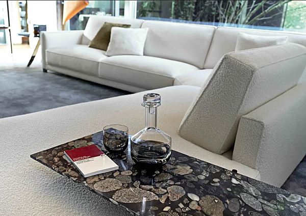 Rectangular marble side table BertO King factory BertO from Italy. Foto №2