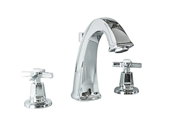 Three Hole Countertop Washbasin Tap White Gentry Home Chopin Three Hole Countertop Washbasin Tap White Gentry Home Chopin factory Gentry Home from Italy