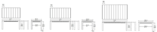 Extending rectangular teak table Nori slatted Kristalia factory Kristalia from Italy. Foto №7