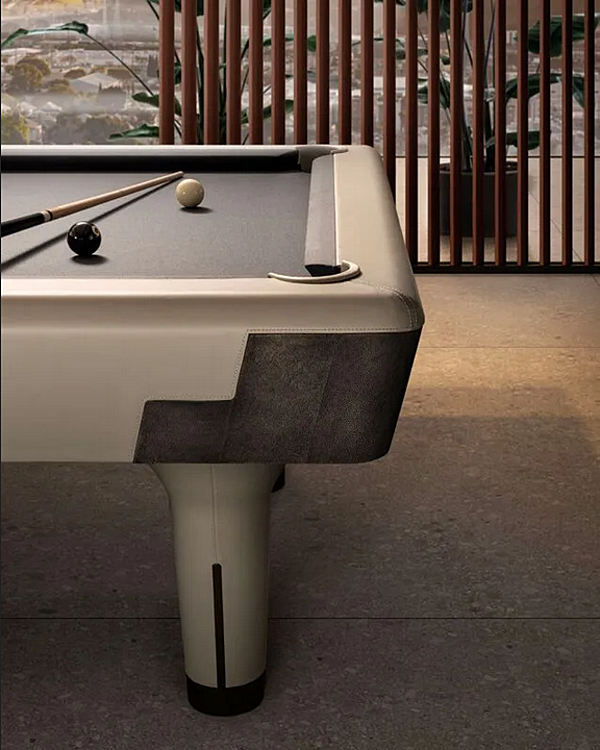 Leather Covered Solid Wood Pool Table Roger i 4 Mariani factory i 4 Mariani from Italy. Foto №3