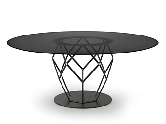 Round crystal table ESA i 4 Mariani