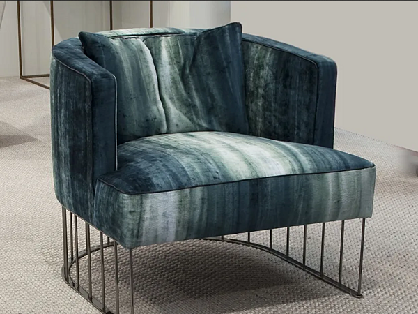 Upholstered fabric easy chair Tentazione ERBA ITALIA factory ERBA ITALIA from Italy. Foto №4