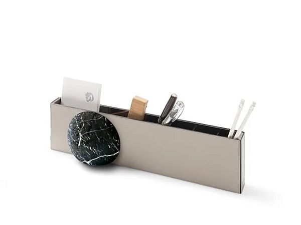 Leather Pen Holder Organizer GIORGETTI factory GIORGETTI from Italy. Foto №4