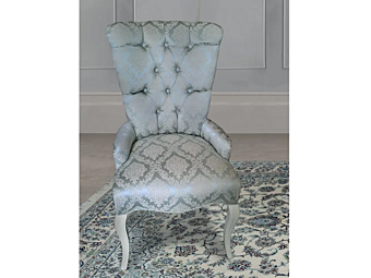 Tufted fabric easy chair CASA +39 PUCCINI 7821