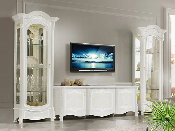 Wooden TV cabinet with doors CASA +39 GIULIETTA 3608 factory CASA +39 from Italy. Foto №2