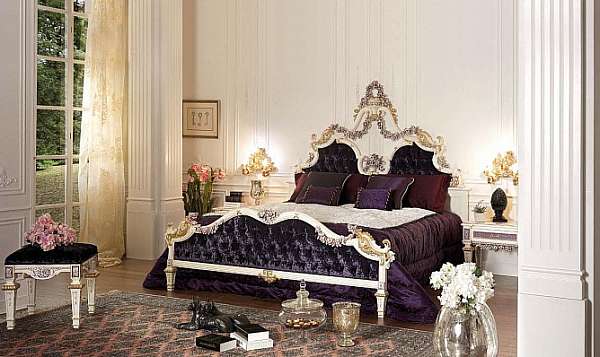 Bed ASNAGHI INTERIORS SC1201 factory ASNAGHI INTERIORS from Italy. Foto №1