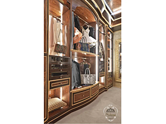 Wooden Walk-in Wardrobe Modenese Luxury Interiors 14910 factory MODENESE GASTONE from Italy