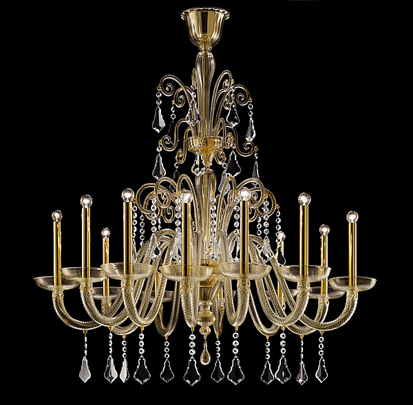 Chandelier Barovier &Toso 5555/24 factory Barovier&Toso from Italy. Foto №1
