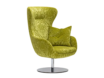 Swivel High Back Fabric Armchair JR Neu FORMITALIA