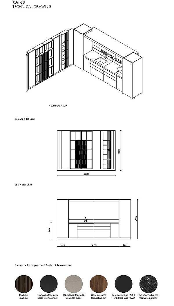 Kitchen Scic SWING SYSTEM factory Scic from Italy. Foto №9