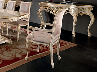 Upholstered armchair with armrests Modenese Luxury Interiors 11515 factory MODENESE GASTONE from Italy