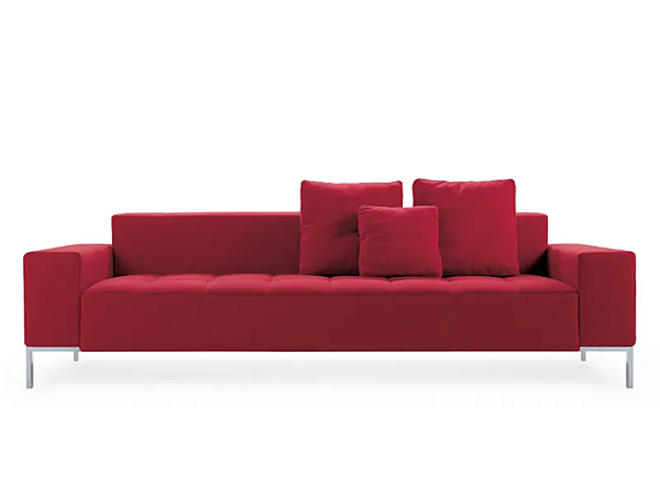 Fabric sofa with soft back ZANOTTA Alfa factory ZANOTTA from Italy. Foto №1