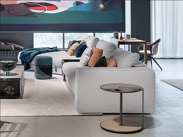 Round metal coffee table Clamp GIORGETTI 71800, 71810, 71830 factory GIORGETTI from Italy. Foto №4
