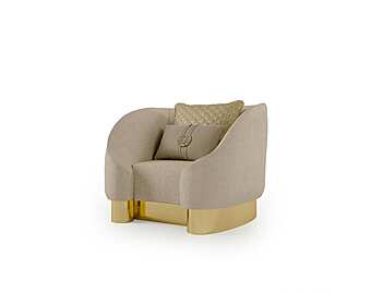 Fabric armchair with armrests Bizzotto Italia Infinity