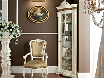 Wooden Corner Display Cabinet Modenese Luxury Interiors 13126 factory MODENESE GASTONE from Italy