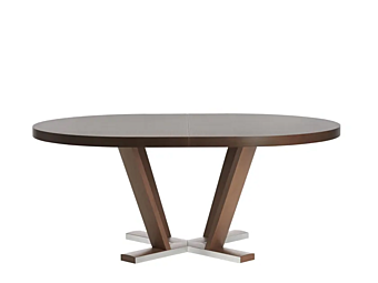 Extending oval table in wood Potocco Aura 830 TO1 830/TO1 factory POTOCCO from Italy