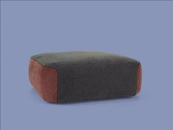 Upholstered Fabric Pouf Franklin Borzalino Upholstered Fabric Pouf Franklin Borzalino factory Borzalino from Italy