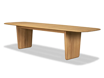 Rectangular outdoor table made of wood BAXTER Nairobi factory BAXTER from Italy