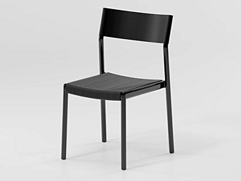 Aluminium chair with rope seat KETTAL Passage