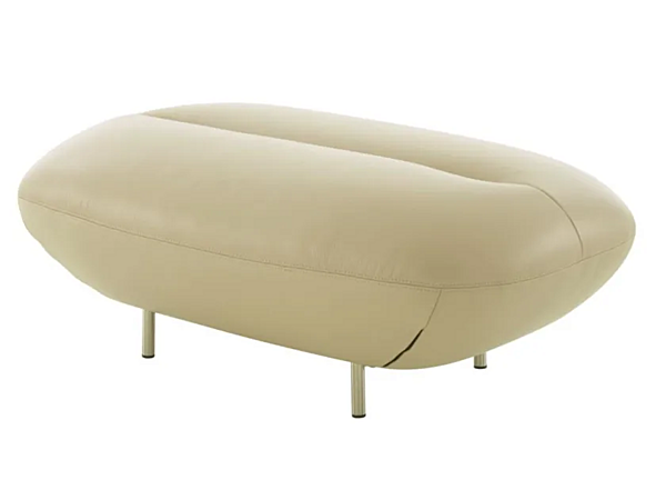 Upholstered Leather Footstool LIGNE ROSET Manarola 14090355 factory LIGNE ROSET from Italy. Foto №2